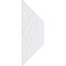 Ekena Millwork Set of Four Panels for 94 1/2"W x 36 1/4"H Diamond Argyle Fretwork Wainscot Wall Paneling WPKP18X01X47DMA - alternate 5
